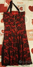 Vestito monospalla in pizzo