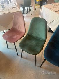 Sedie in velluto