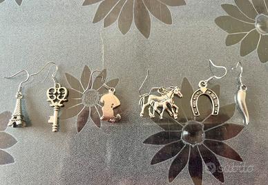Orecchini natura animali portafortuna