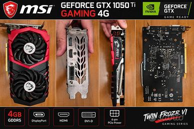 MSI GeForce GTX 1050 Ti GAMING 4G – 4GB GDDR5 