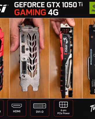 MSI GeForce GTX 1050 Ti GAMING 4G – 4GB GDDR5 