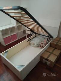 letto singolo contenitore
