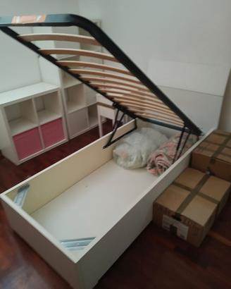 letto singolo contenitore