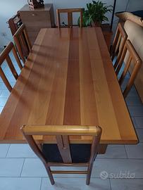 Tavolo da pranzo in legno rovere da 6 a 10 persone