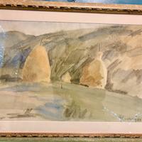 Quadro Paesaggio con Covoni - Gian Battista Cavani