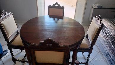 tavolo tondo in legno 