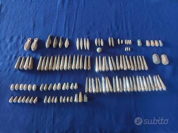 119 piombi da pesca di varie forme e peso