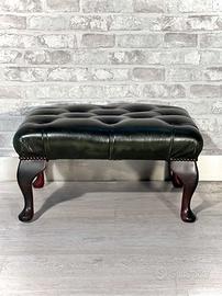 Poggiapiedi Chesterfield vintage inglese