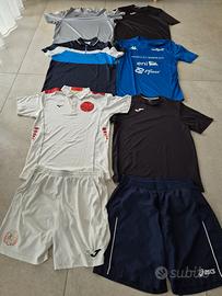 STOCK 6 MAGLIETTE 2 PANTALONCINI TENNIS TAGLIA XL