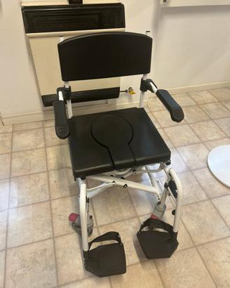 Sedia doccia e WC Mopedia Onda con ruote