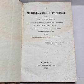 La Medicina Delle Passioni Descuret Ed. 1844 Libro