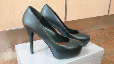 Decolletè tacco 10 in pelle n. 36