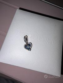Charm Pandora pendente cuore e stelle blu