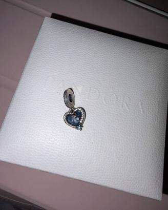 Charm Pandora pendente cuore e stelle blu