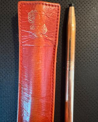 Penna Cross a sfera, lady + custodia, vintage