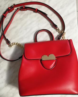 Borsa/zaino rossa con cuore Carpisa