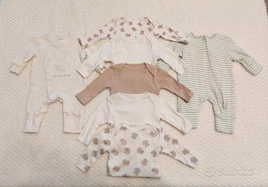 Set di 2 tutine e 5 body in cotone 62 cm  Primark 