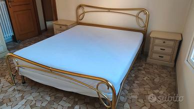 letto matrimoniale in ottone 