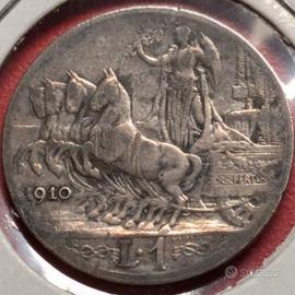 1 Lira 1910 Regno D'Italia Vittorio Emanuele III