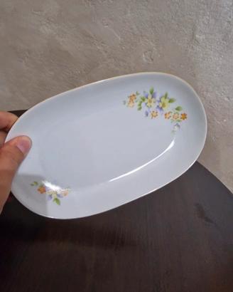 piattino ovale porcellana 