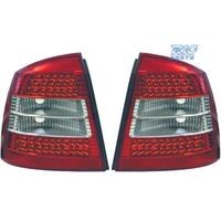 FANALI A LED OPEL ASTRA G 2P 4P 97-04 ROSSO AFFUMI