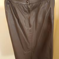 Gonna vintage anni 80 in pelle 