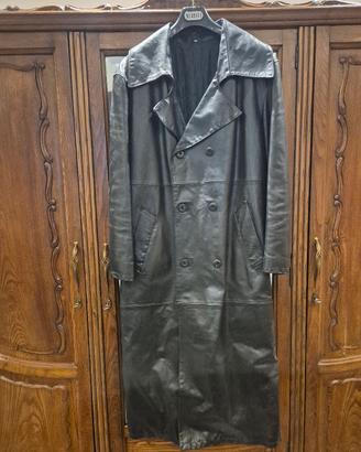 Giacca stile Tranch in pelle taglia M