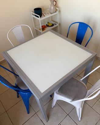 Tavolo Vetro e Ferro