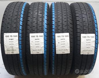 4 GOMME 195 75 16C RAPID A1709