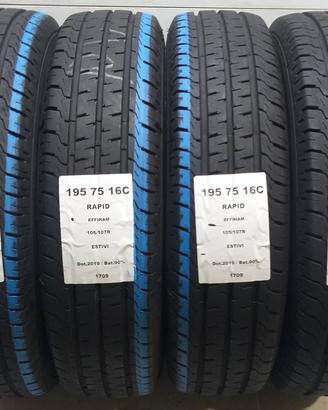 4 GOMME 195 75 16C RAPID A1709