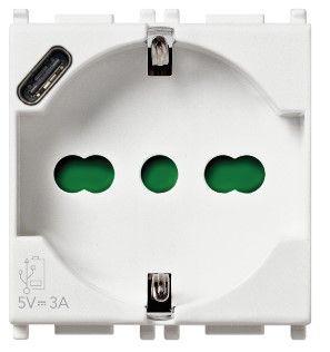 Vimar Plana presa universale + usb C