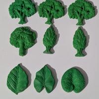 Gommine Mulino Bianco serie alberi e foglie