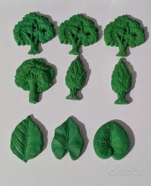 Gommine Mulino Bianco serie alberi e foglie