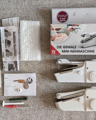 N° 2 mini macchine da cucire con accessori