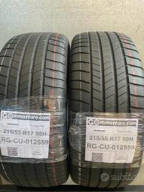 2 pneumatici bridgestone 215/55 r17 98h cu12559