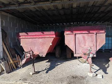 1 rimorchio a vasca portata 25 quintali