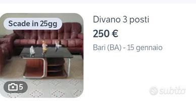 Tavolo laccato color legno