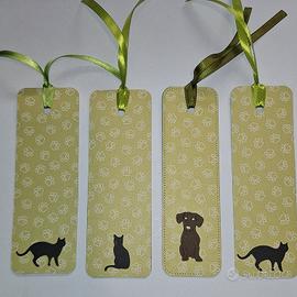 4 segnalibri fatti a mano 