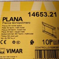 vimar plana placca nichel opaco