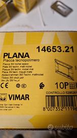 vimar plana placca nichel opaco