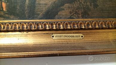 Quadro di droogsloot joost del 1800 olio su tela