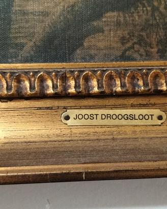 Quadro di droogsloot joost del 1800 olio su tela