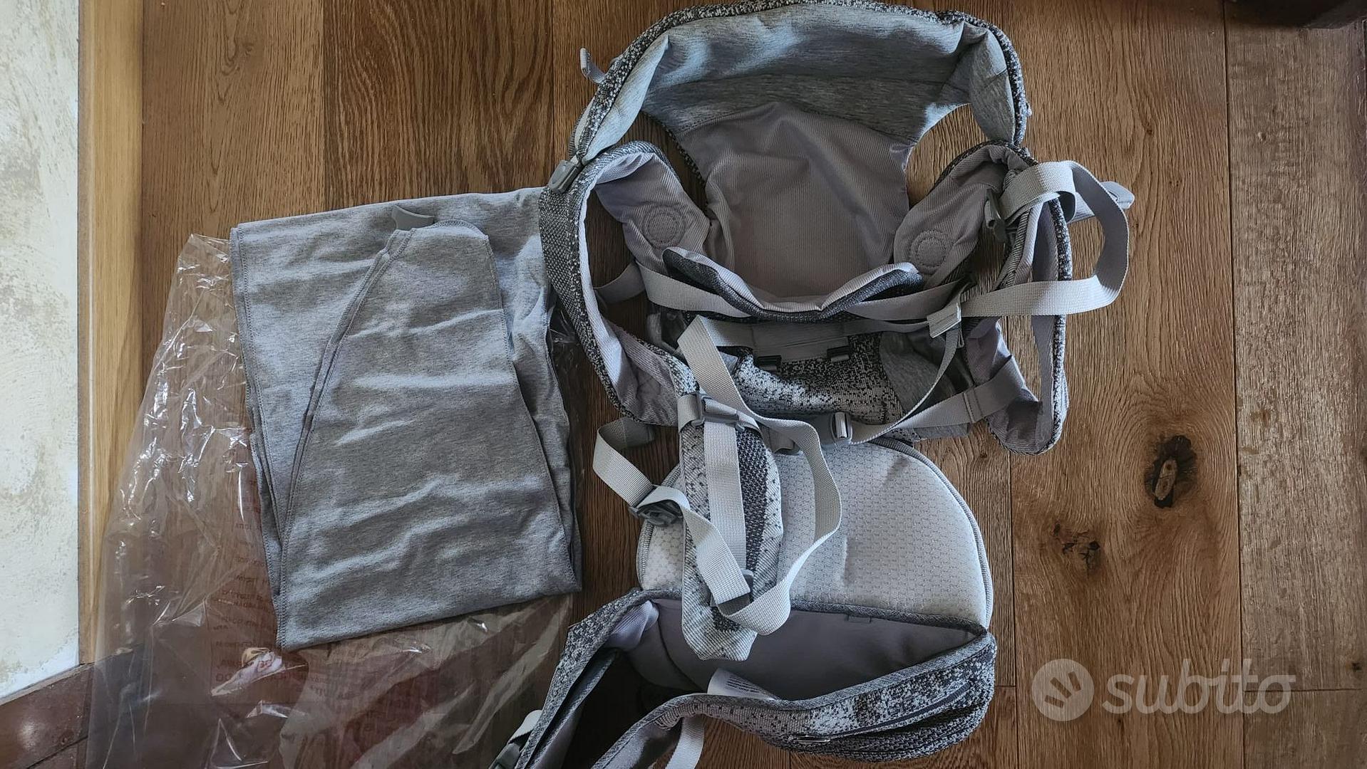 Chicco Airy Hip Fit Marsupio Ergonomico 3-in-1, Tessuto Flyknit Traspirante, Supporto Lombare Removibile, Per Bimbi 0-15 Kg, Posizioni Fronte Mamma, Fronte Mondo E Zaino
