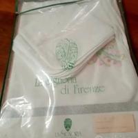 tovaglia in lino con 6 tovaglioli coordinati vinta