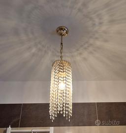 lampadario con swaroski vintage 