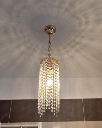 lampadario con swaroski vintage 