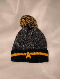 Set cappello con pompon e guanti invernali