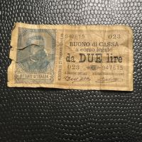 Buono di cassa a corso legale da due lire 1894