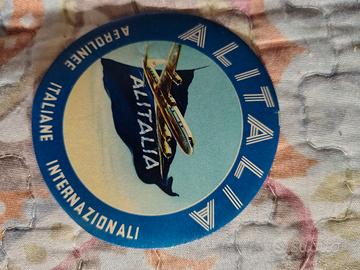 Adesivo per bagagli dell'Alitalia