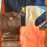 magliette e pantaloncini taglia S  - M e ragazzo